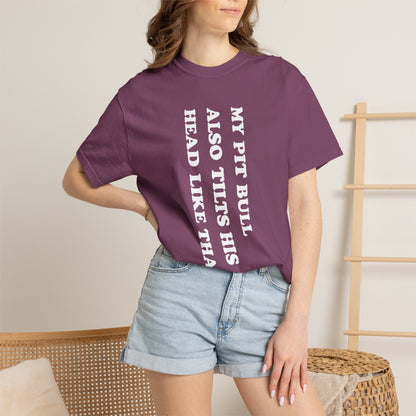 Pit Bull Tilts His Head Premium Tee