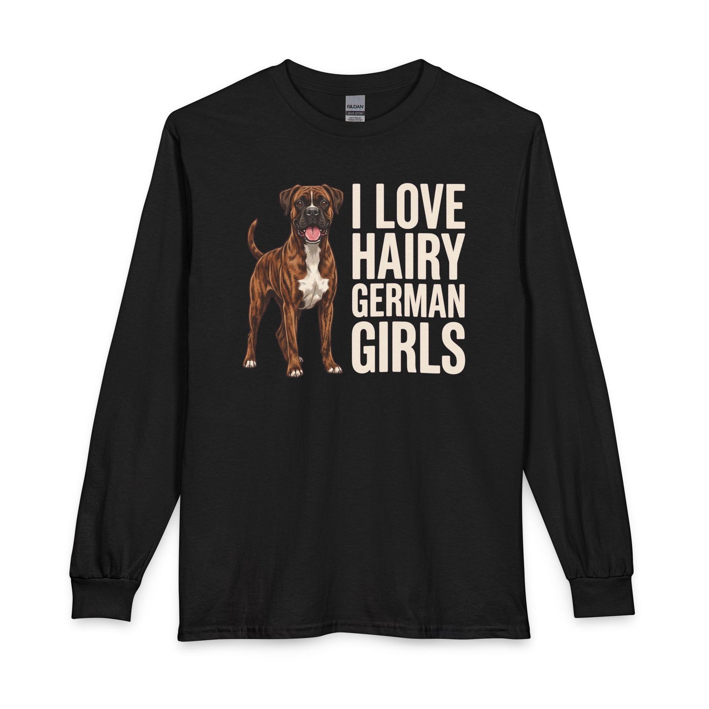 Brindle Boxer Hairy German Girls Long Sleeve
