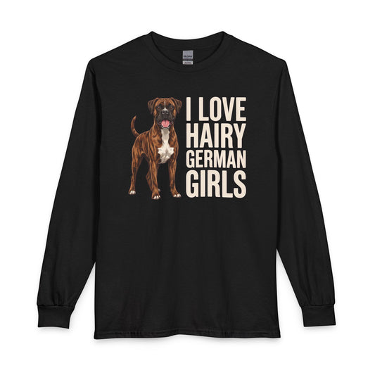 Brindle Boxer Hairy German Girls Long Sleeve