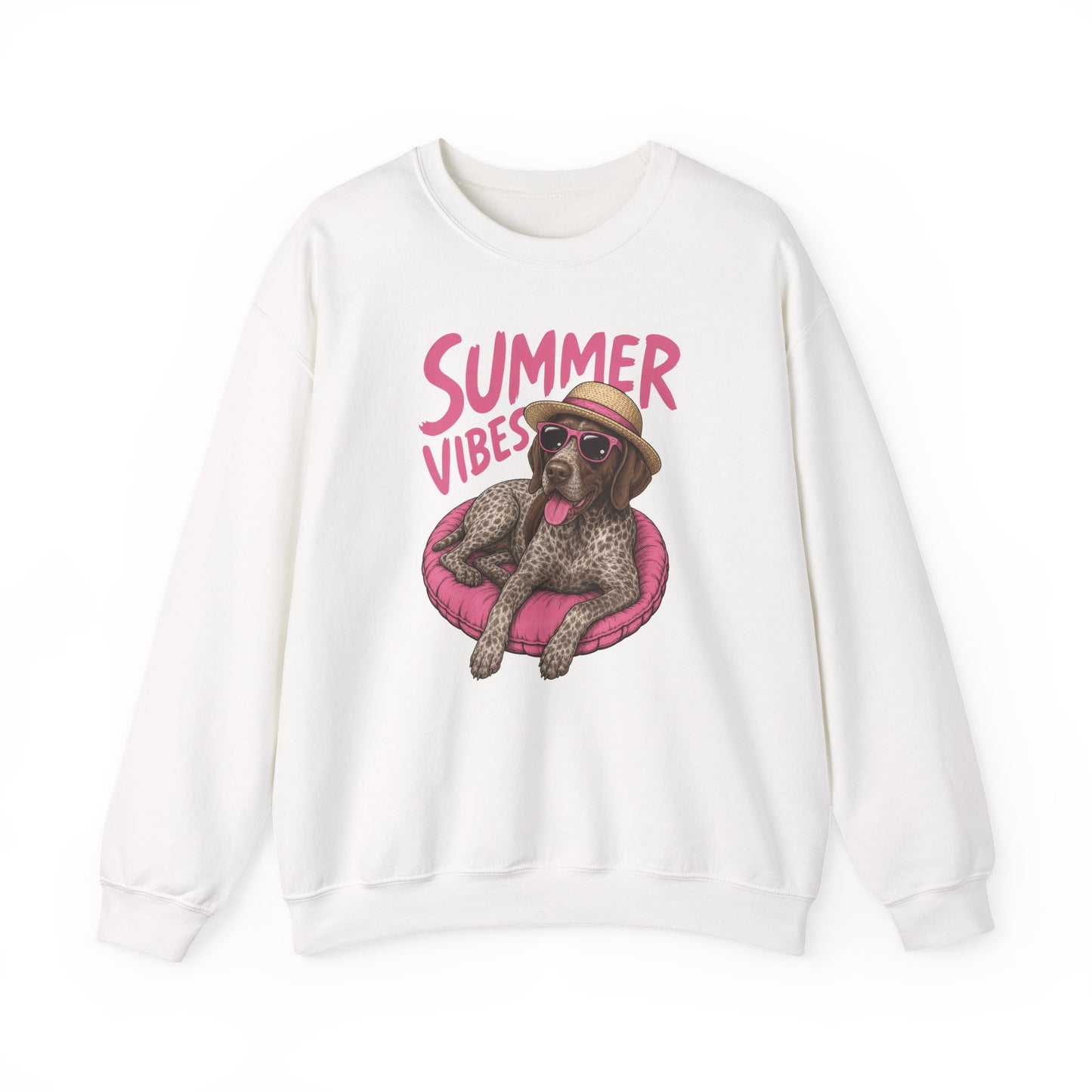 Summer Vibes German Shorthaired Pointer Crewneck Sweatshirt