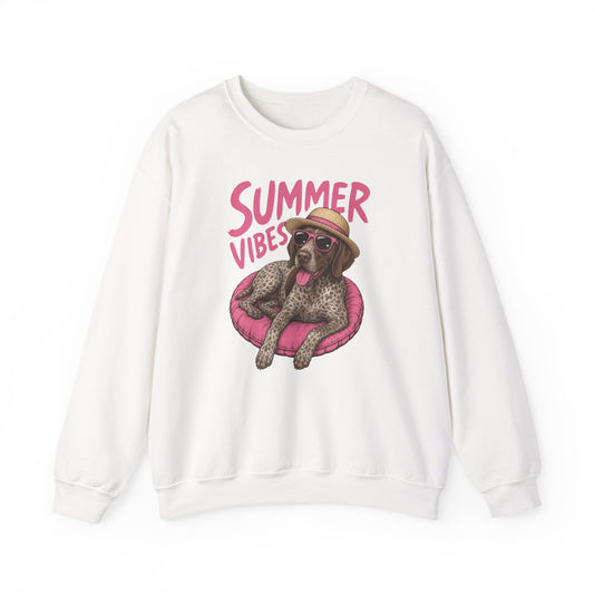 Summer Vibes German Shorthaired Pointer Crewneck Sweatshirt