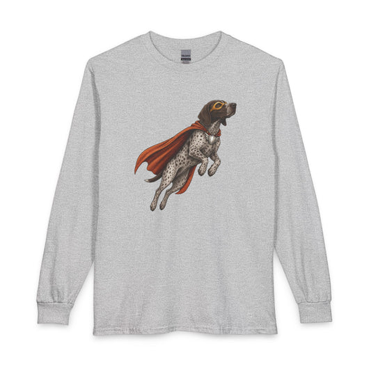 German Shorthaired  Pointer Superhero Long Sleeve