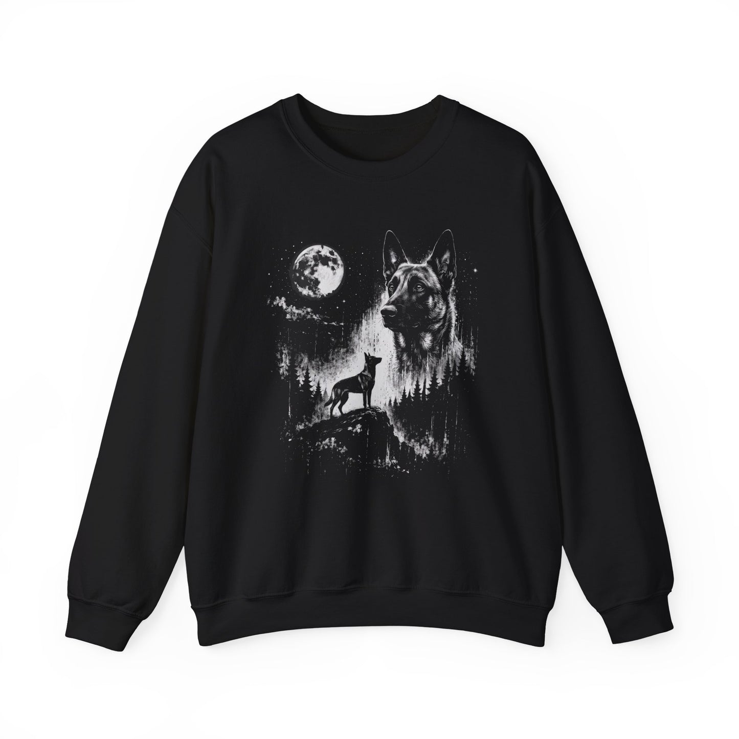 Belgian Malinois Moon Crewneck Sweatshirt