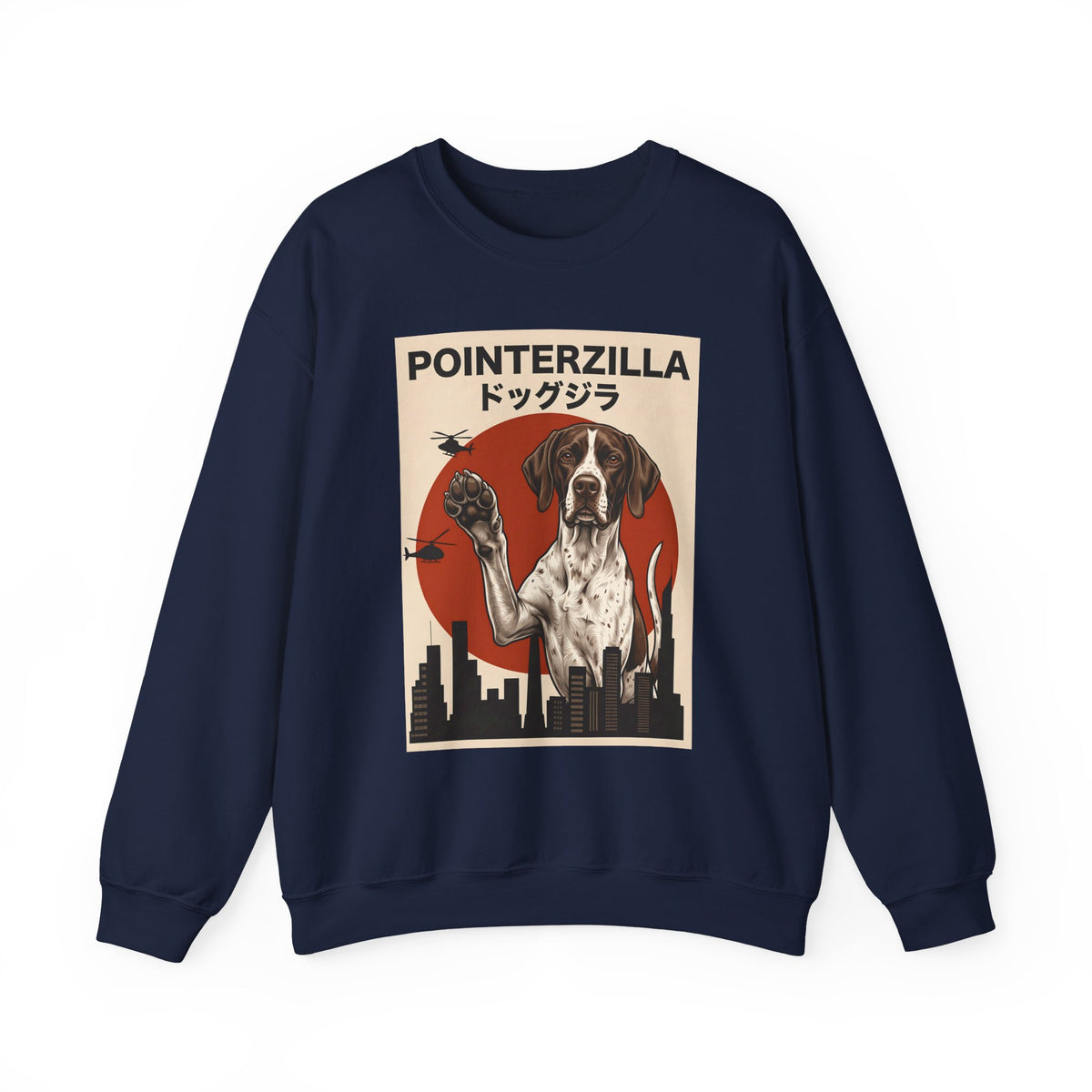 English Pointer Pointerzilla Crewneck Sweatshirt