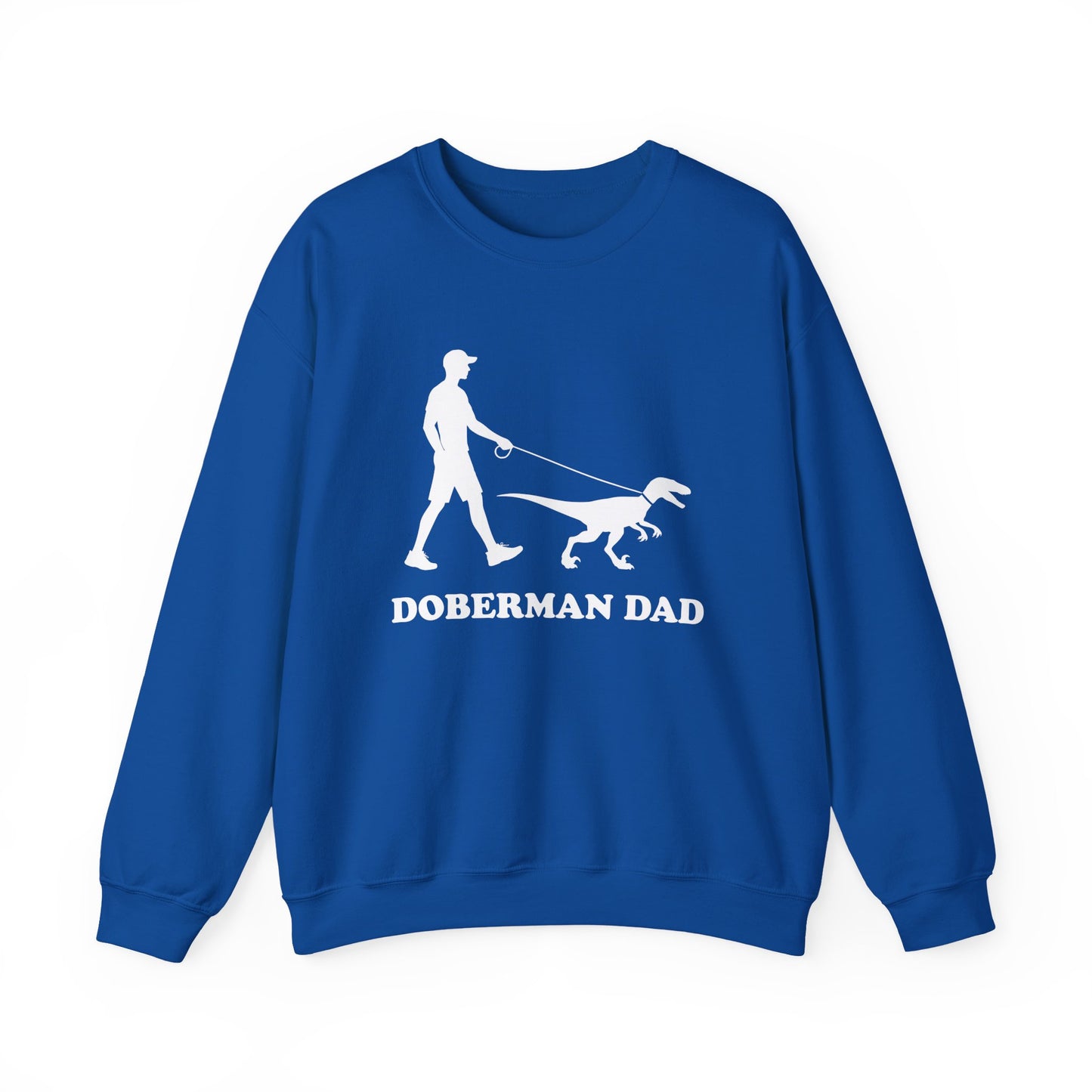 Doberman Dad Crewneck Sweatshirt Royal