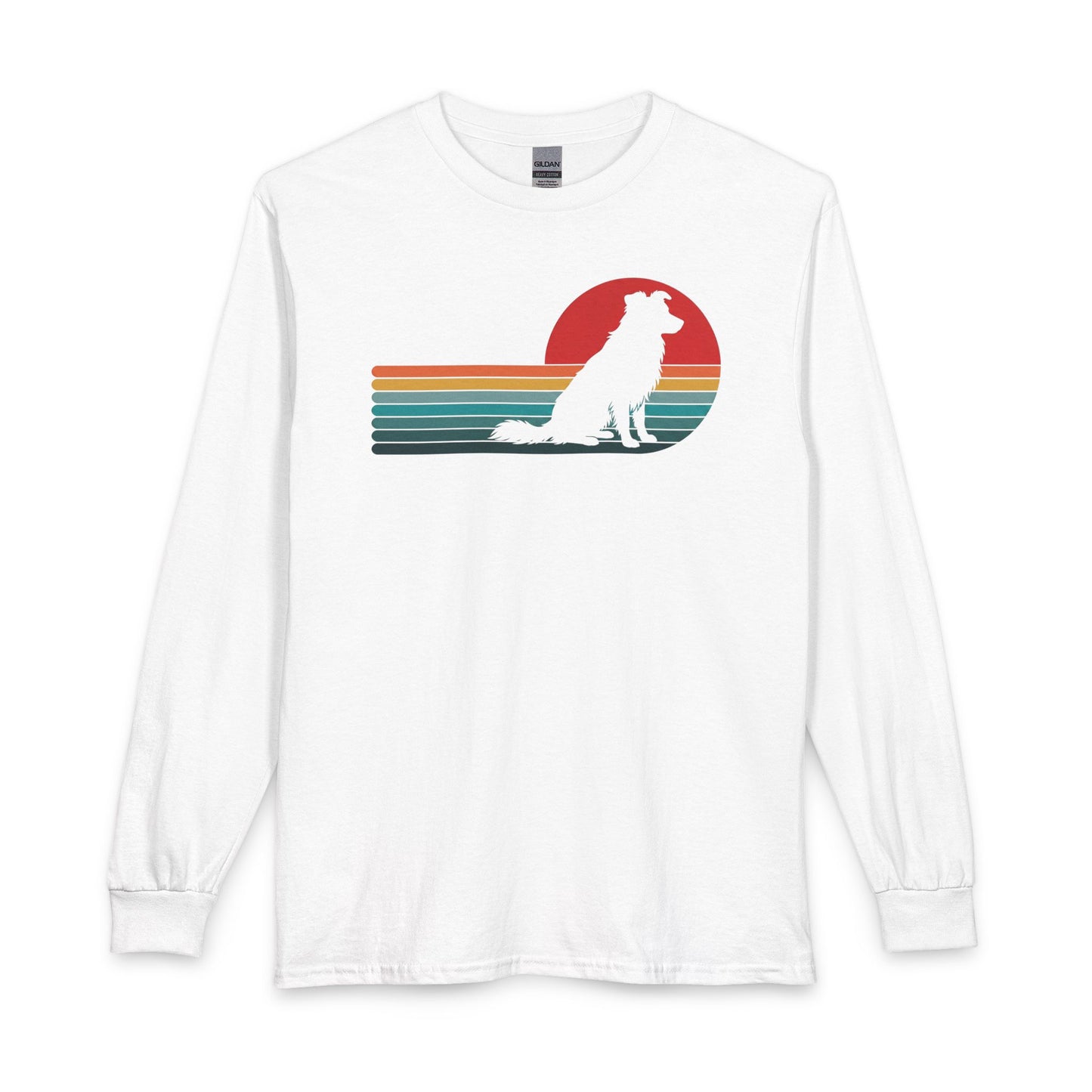 Border Collie Retro Long Sleeve