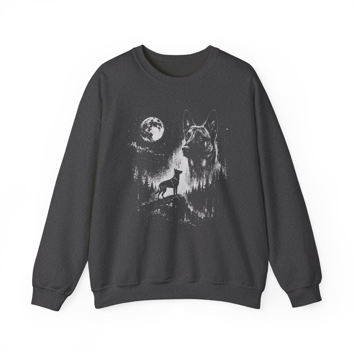 Belgian Malinois Moon Crewneck Sweatshirt