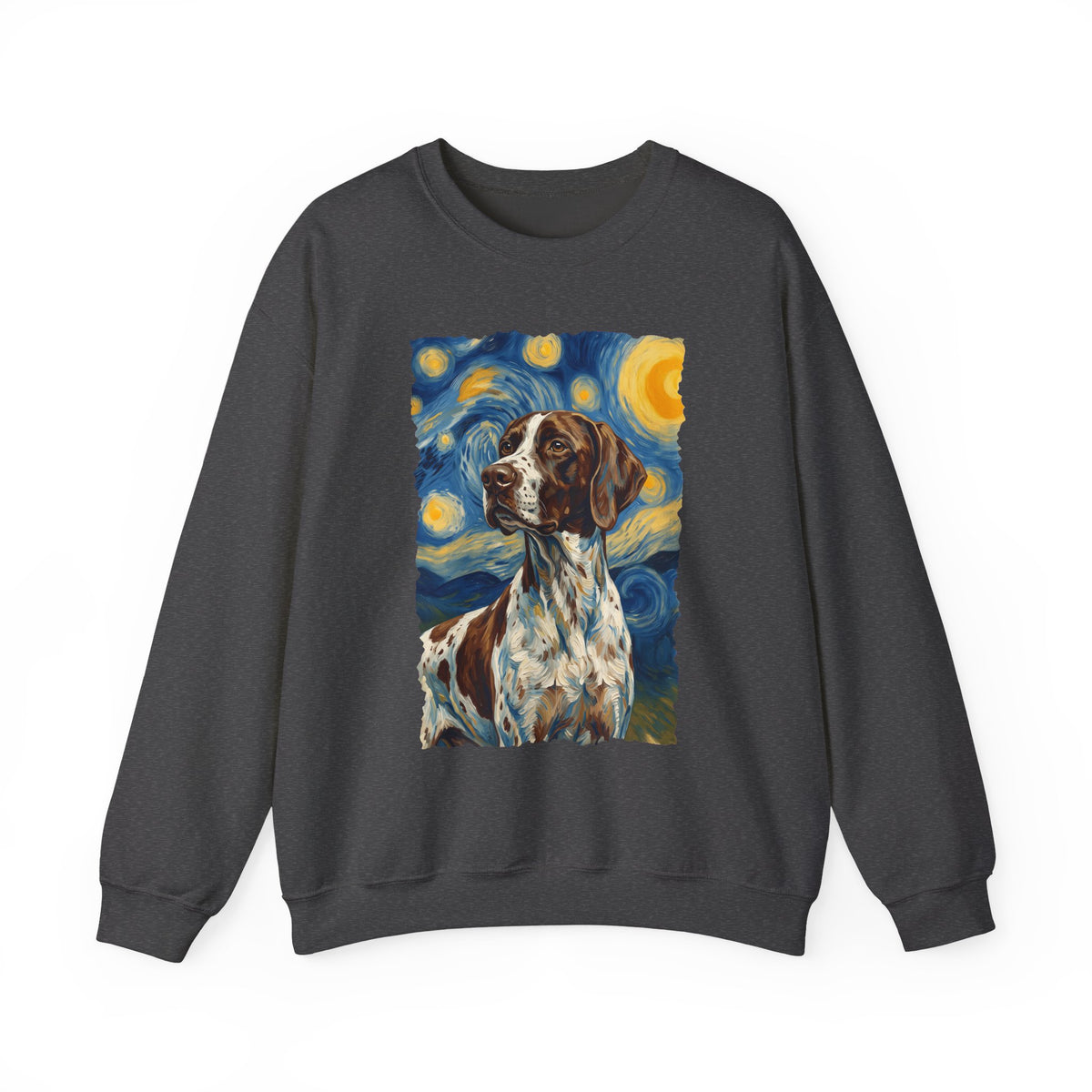 English Pointer Van Gogh Crewneck Sweatshirt