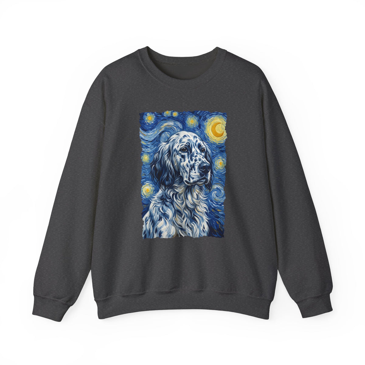 English Setter Van Gogh Crewneck Sweatshirt