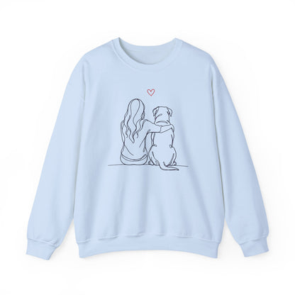 Rottweiler Hug Crewneck Sweatshirt