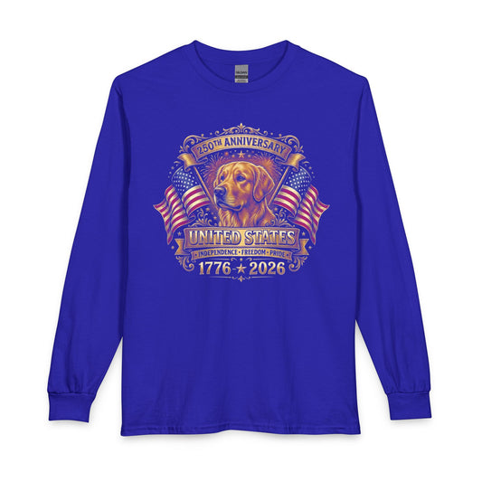 250 Years USA Golden Retriever Long Sleeve