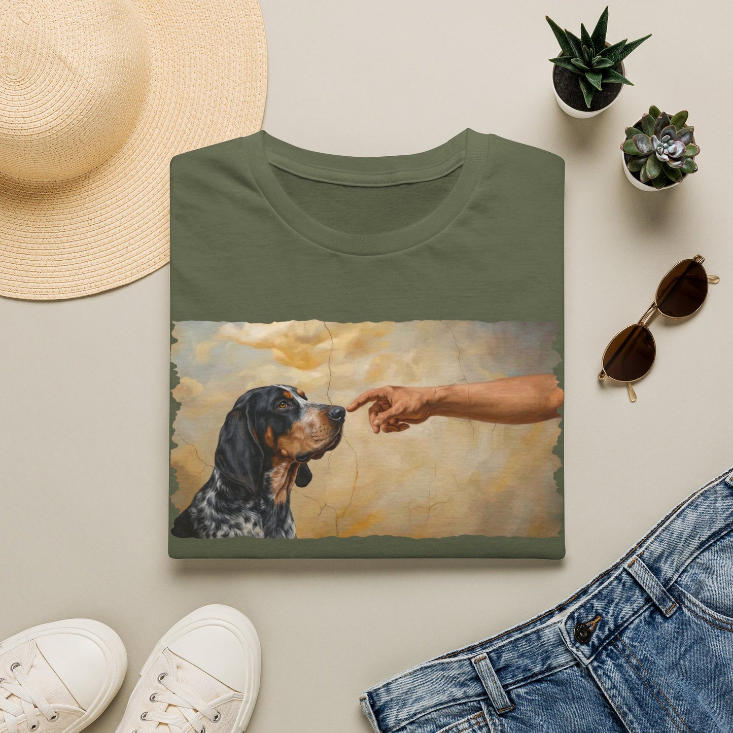 God Creates Bluetick Coonhound