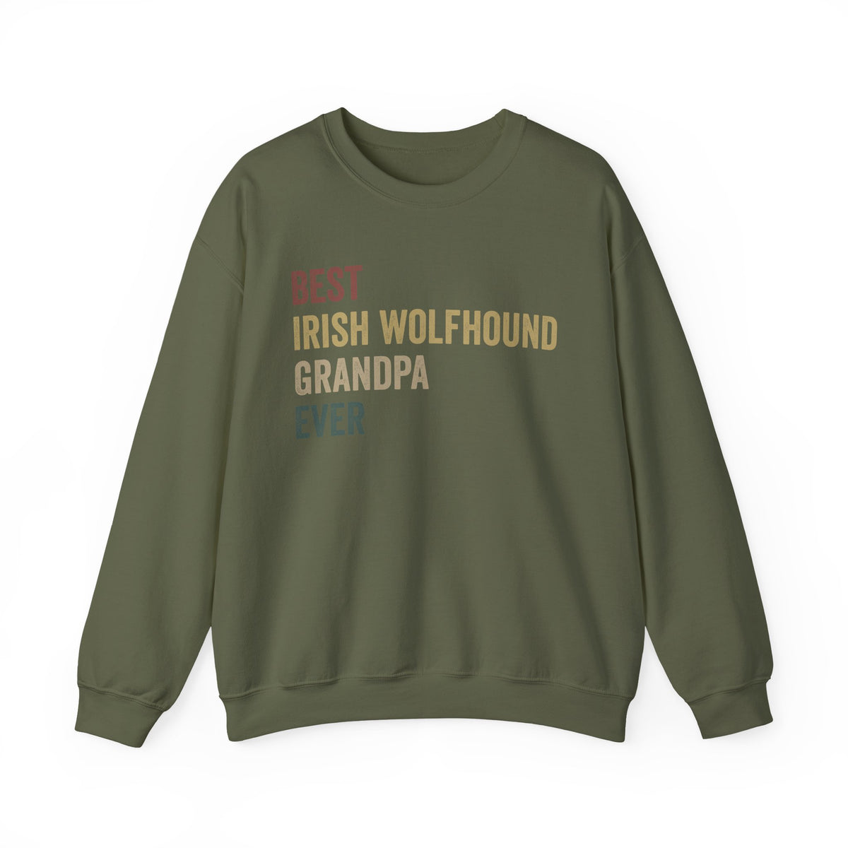 Irish Wolfhound Grandpa Crewneck Sweatshirt