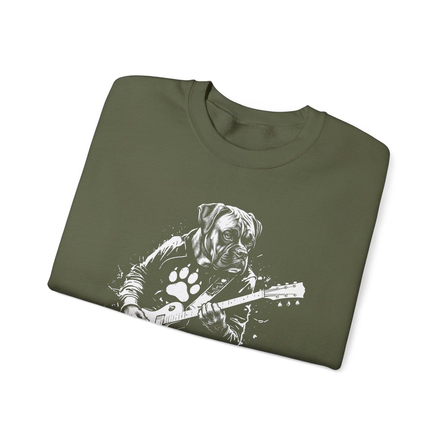 Boxer Guitar Crewneck Sweatshirt