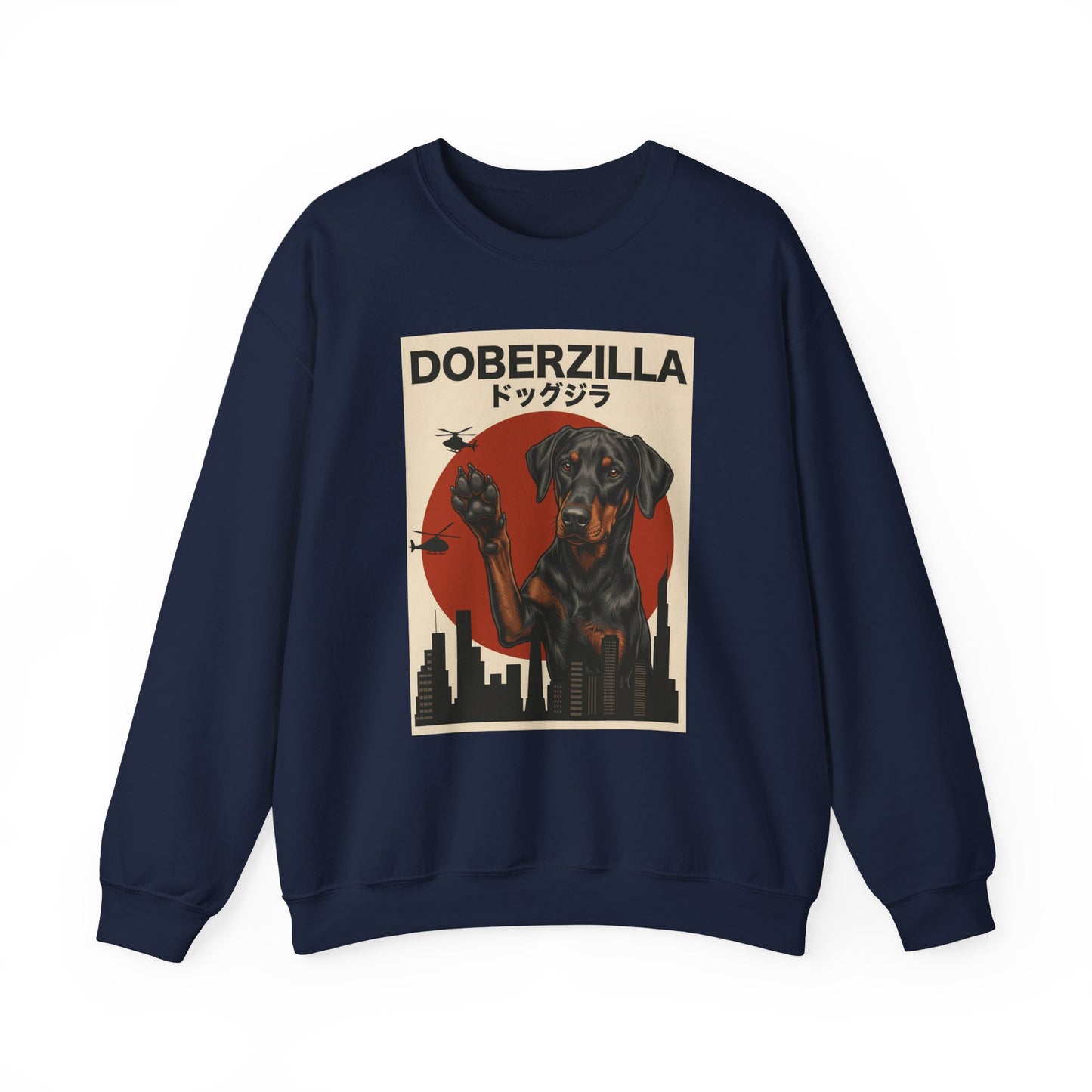 Doberzilla Doberman Crewneck Sweatshirt