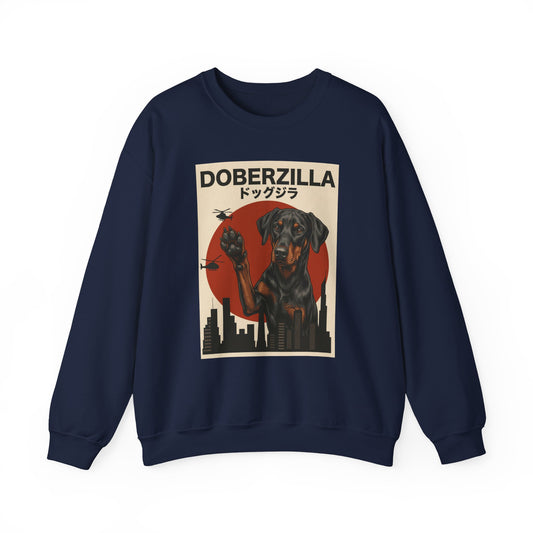 Doberzilla Doberman Crewneck Sweatshirt