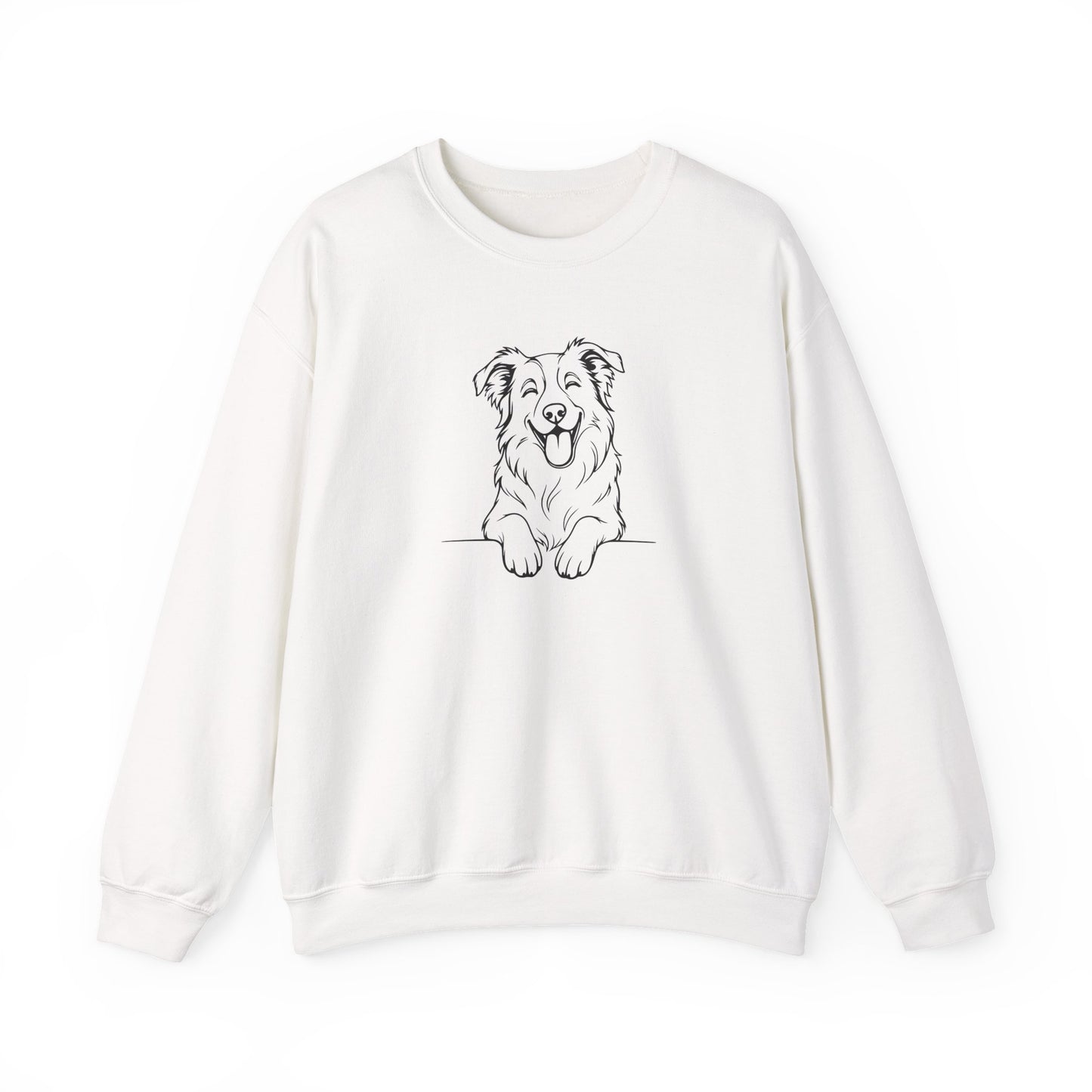 Happy Border Collie Crewneck Sweatshirt