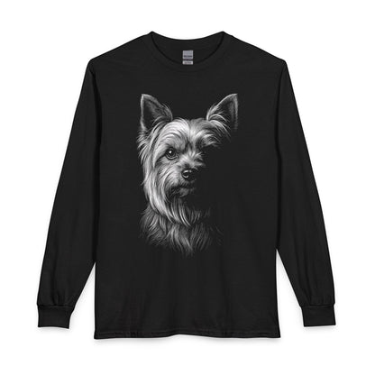 Yorkshire Terrier Engraved Long Sleeve Black