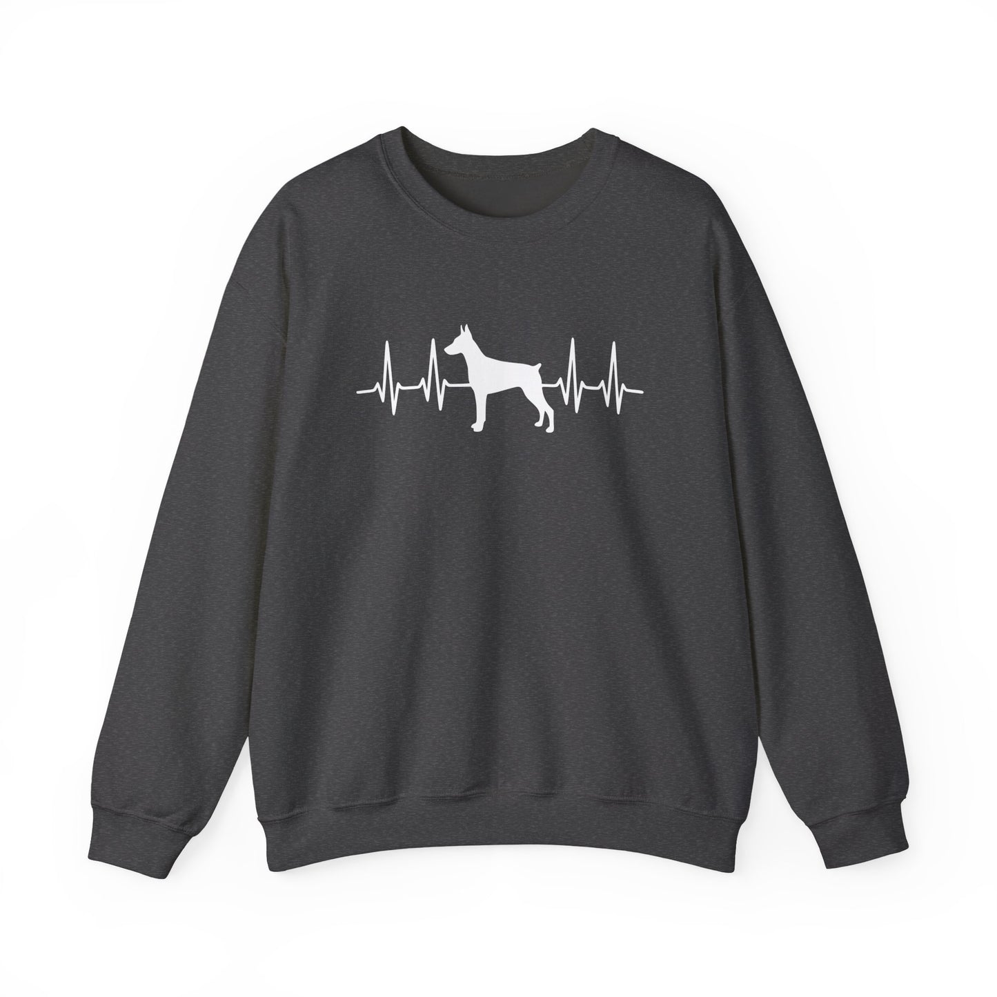 Doberman Heartbeat Crewneck Sweatshirt