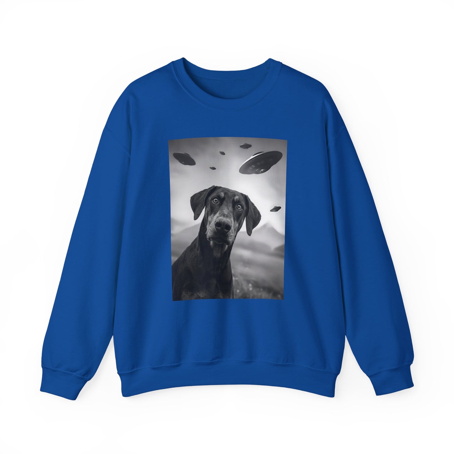 Doberman Pinscher UFO Crewneck Sweatshirt