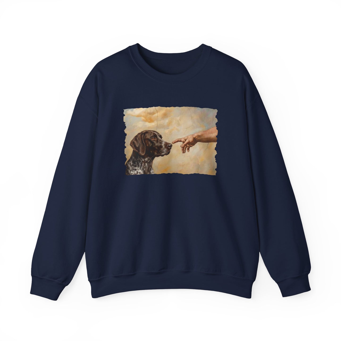 God Creates German Shorthaired Pointer Crewneck Sweatshirt