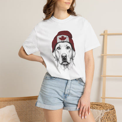 Labrador Canado Beanie Premium Tee