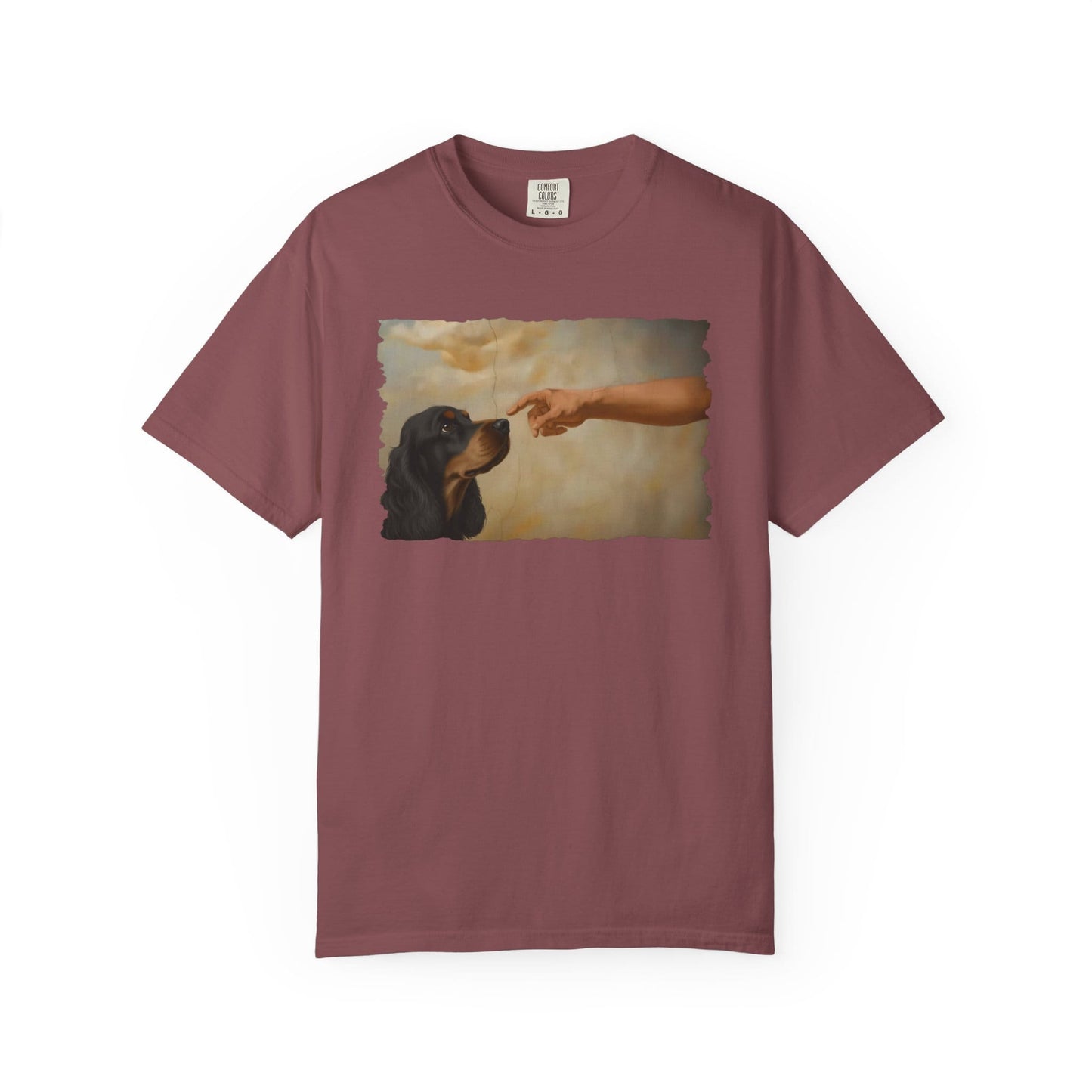 God Creates Black and Tan Cocker Premium Tee