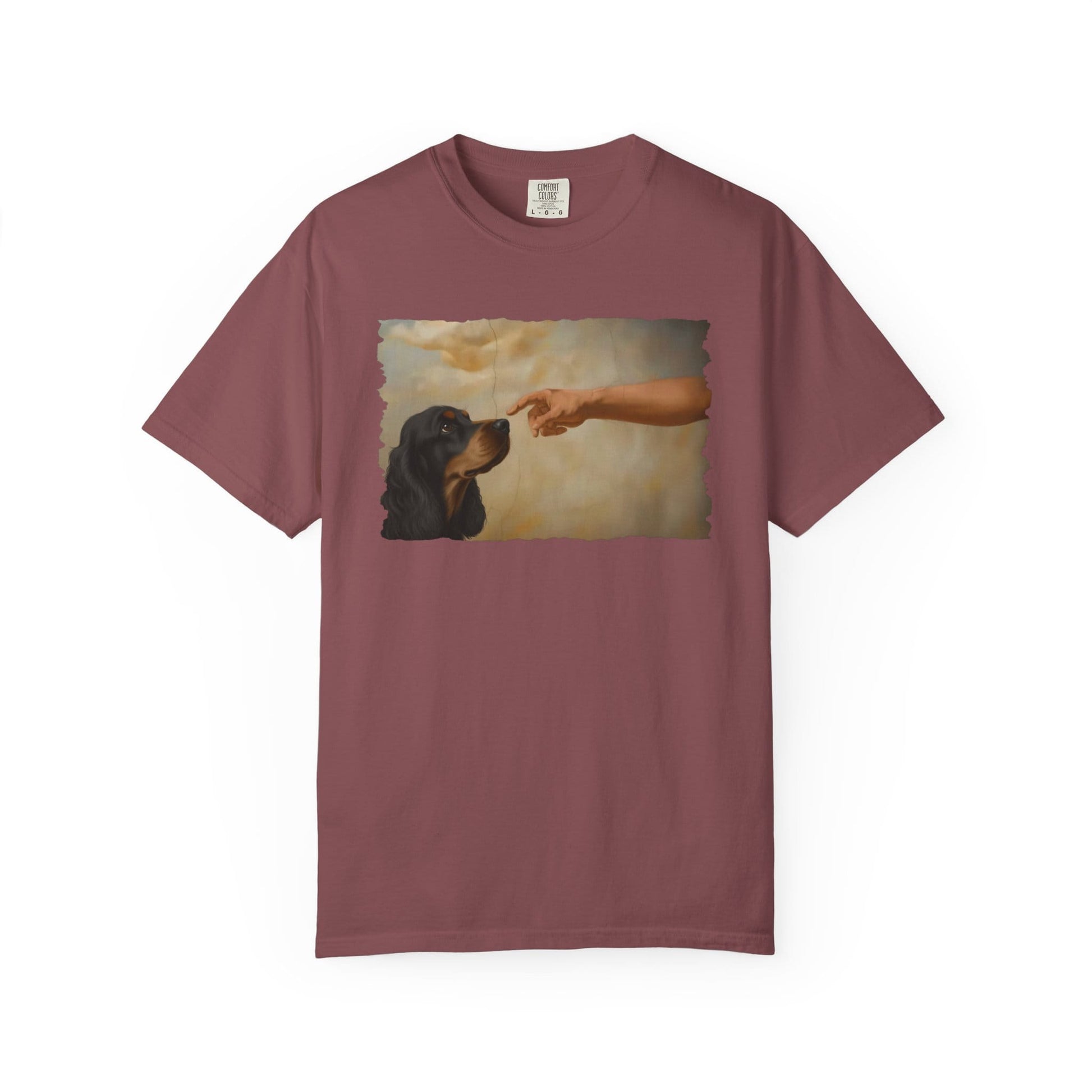 God Creates Black and Tan Cocker Premium Tee