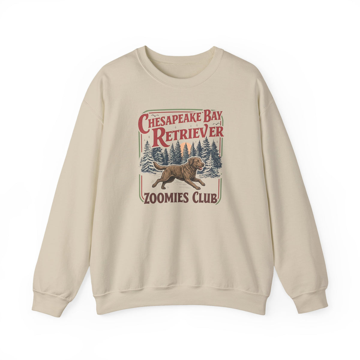 Chesapeake Bay Retriever Zoomies Club Crewneck Sweatshirt