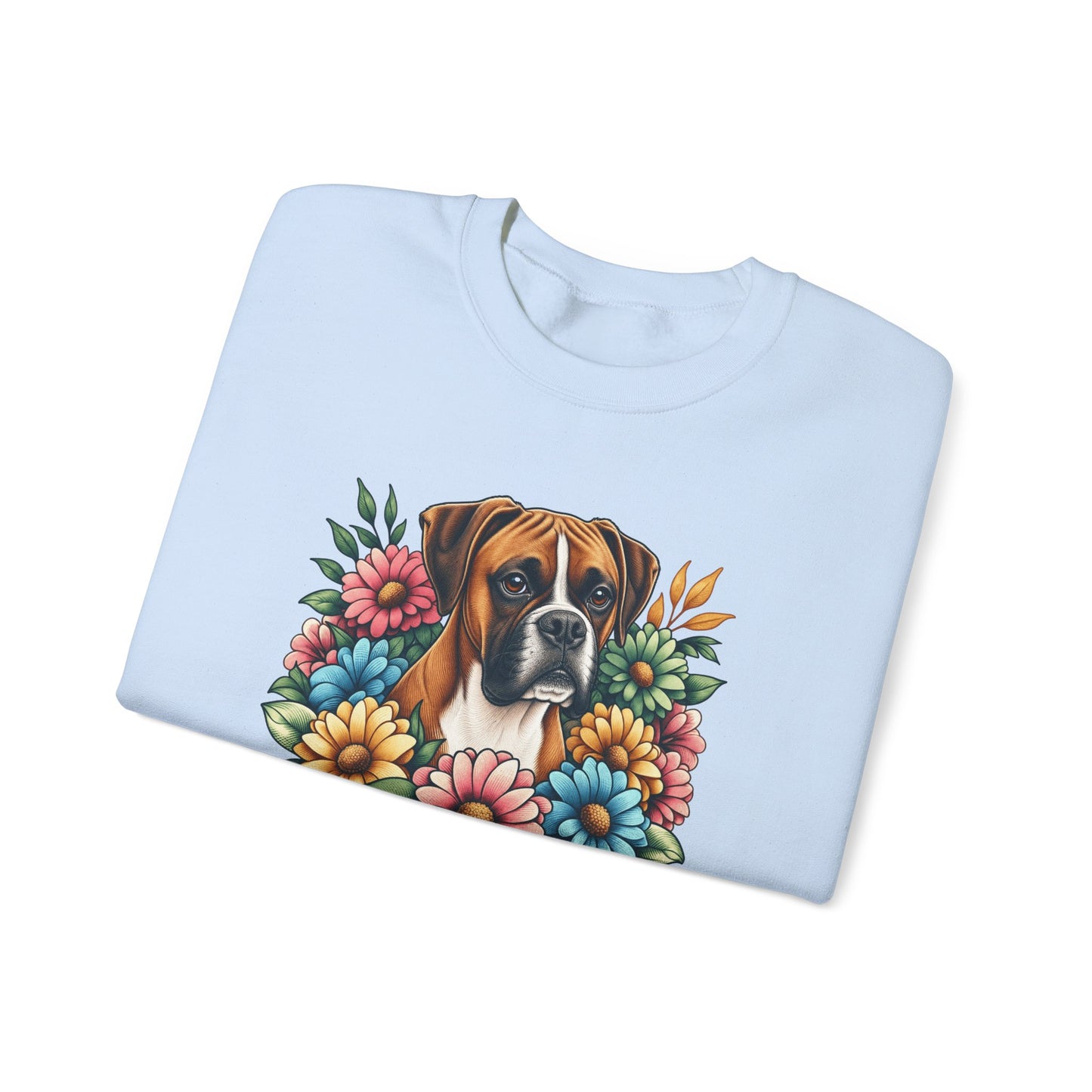 Floral Boxer Crewneck Sweatshirt