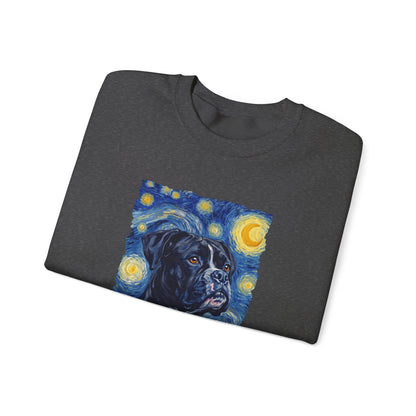 Black Boxer Van Gogh Crewneck Sweatshirt