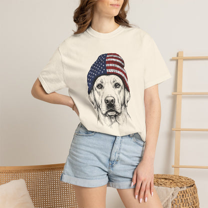 Labrador USA Beanie Premium Tee