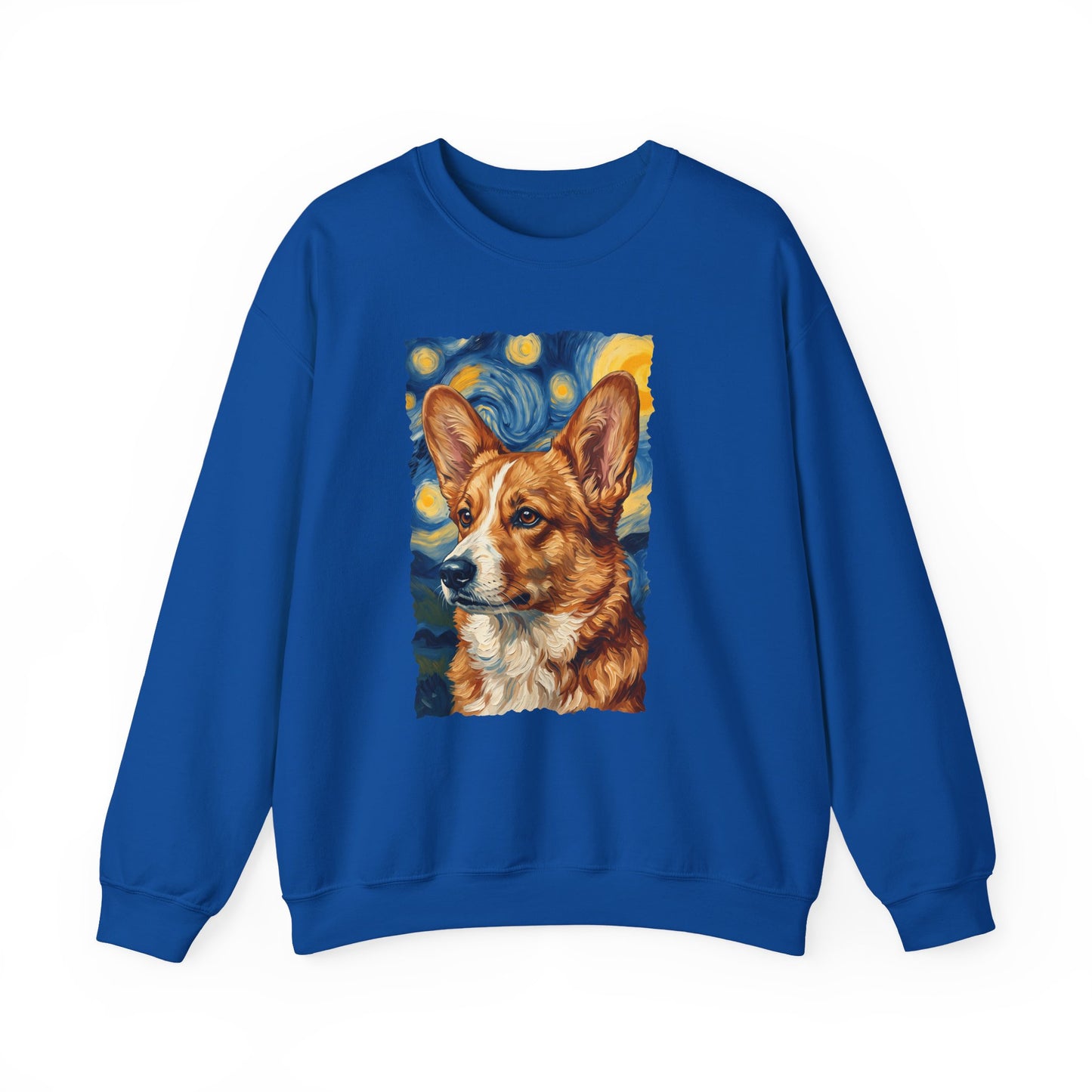 Cardigan Welsh Corgi Red Van Gogh Crewneck Sweatshirt