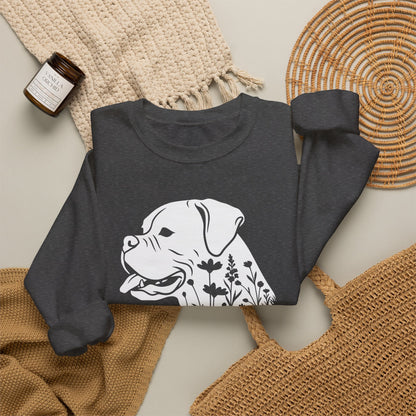 Boxer Flowers Crewneck Sweatshirt