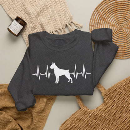 Boxer Heartbeat Crewneck Sweatshirt