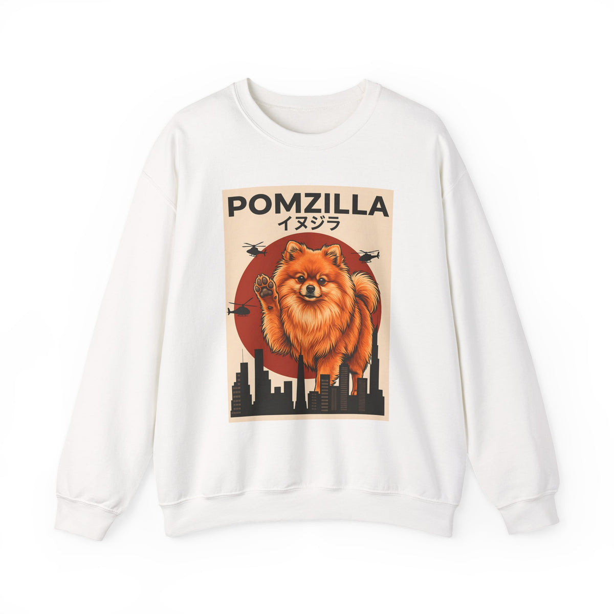 Pomeranian Pomzilla Crewneck Sweatshirt
