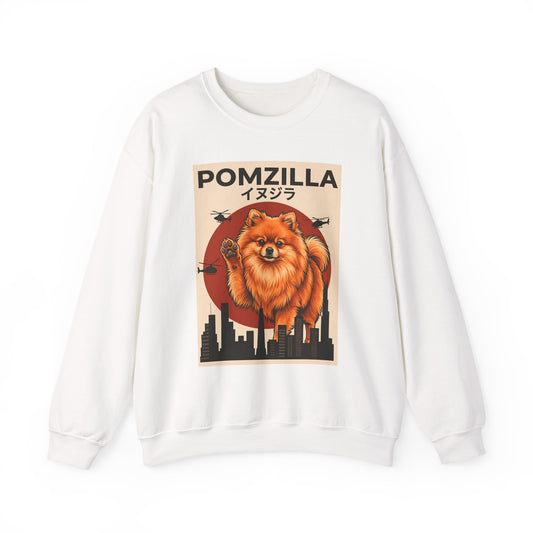 Pomeranian Pomzilla Crewneck Sweatshirt