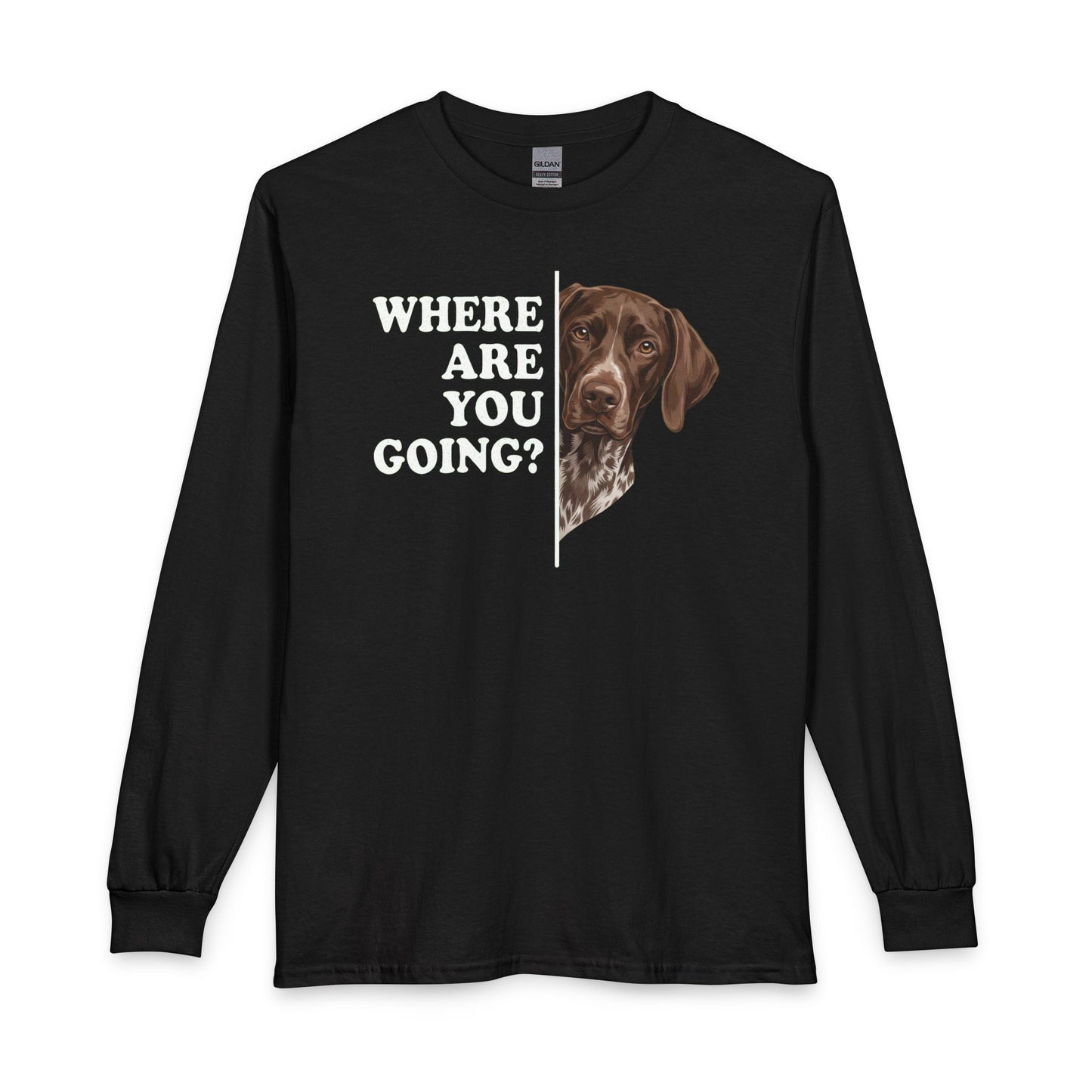 German Shorthaired Pointer Followning Long Sleeve