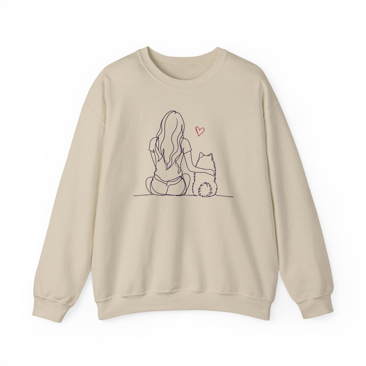 Pomeranian Hug Crewneck Sweatshirt