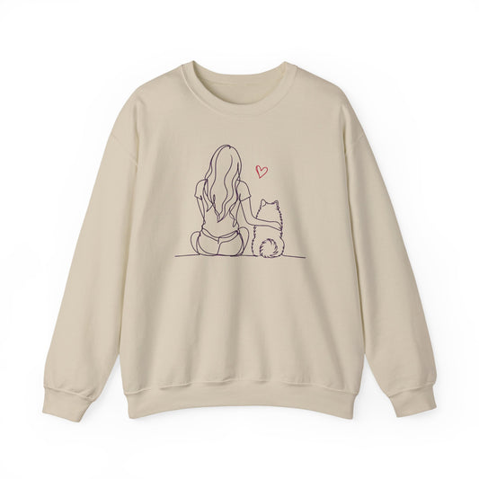 Pomeranian Hug Crewneck Sweatshirt