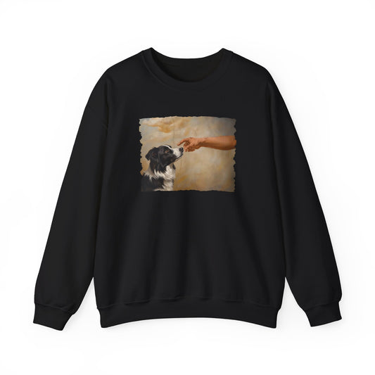 God Creates Border Collie Crewneck Sweatshirt
