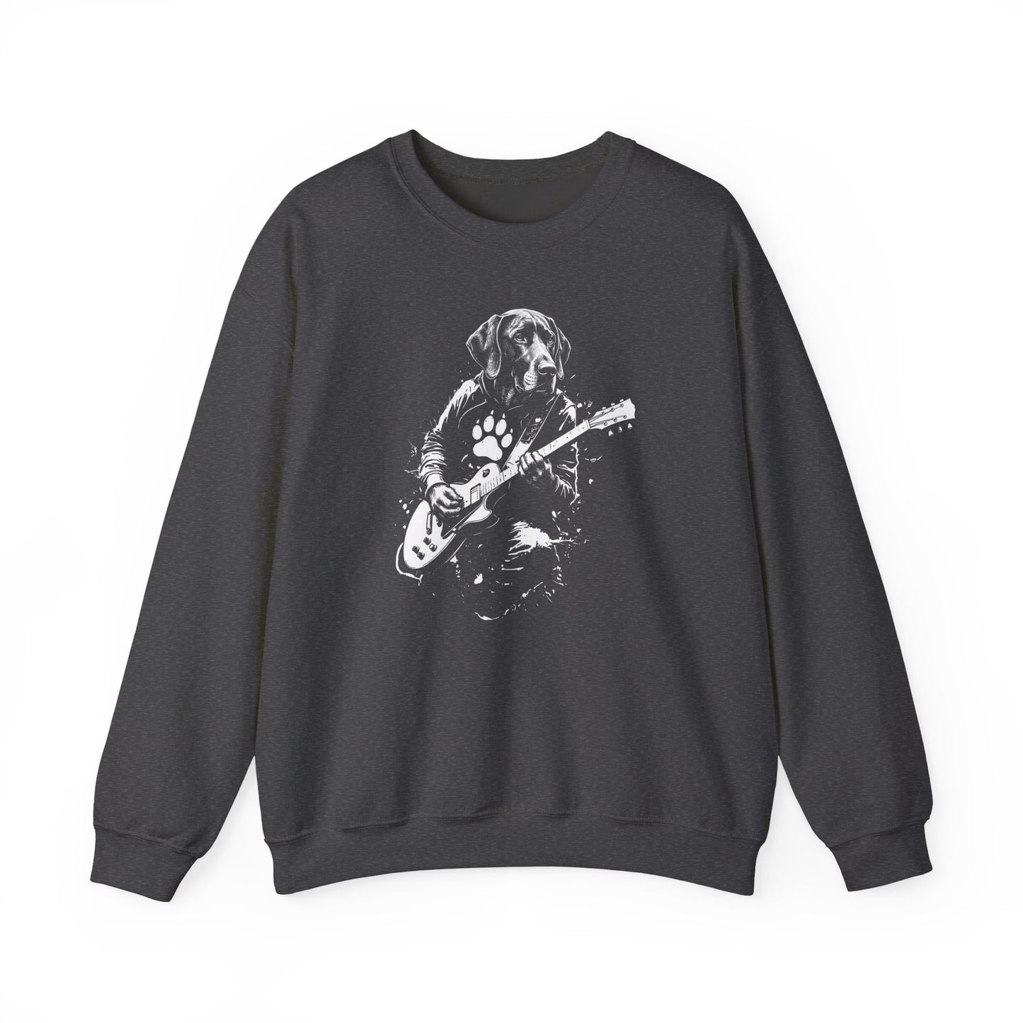 German Shorthaired Pointer Guitar Crewneck Sweatshirt