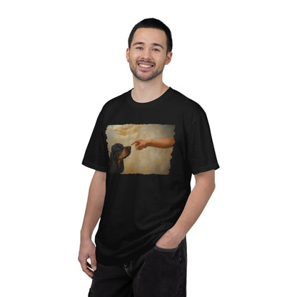 God Creates Black and Tan Cocker Premium Tee