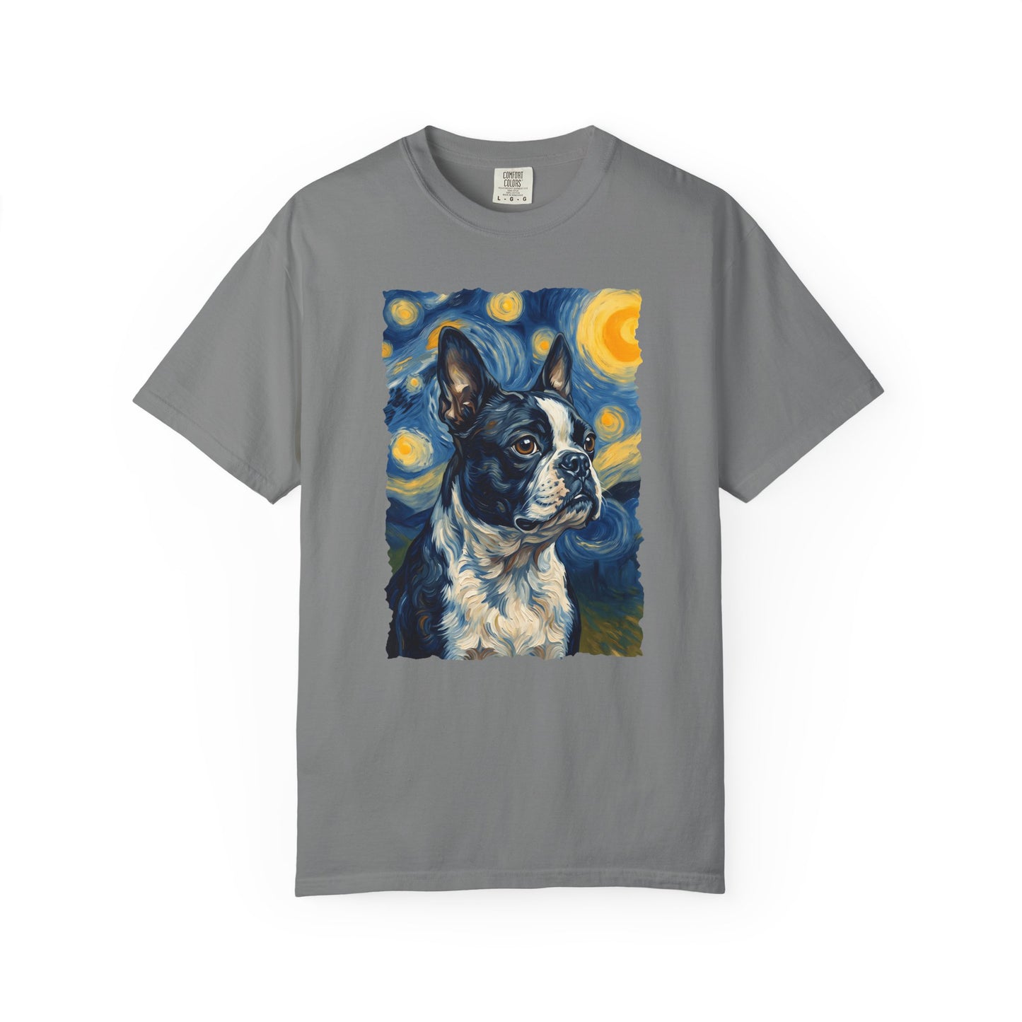 Boston Terrier Van Gogh Premium Tee