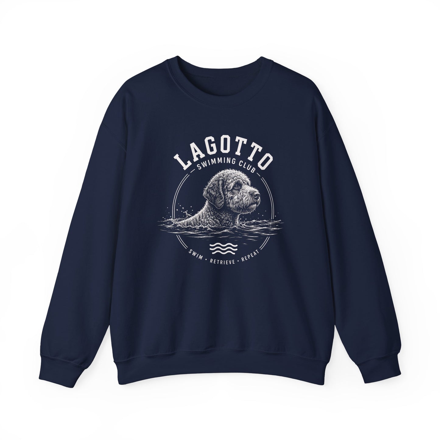 Lagotto Swimming Club Crewneck Sweatshirt Navy