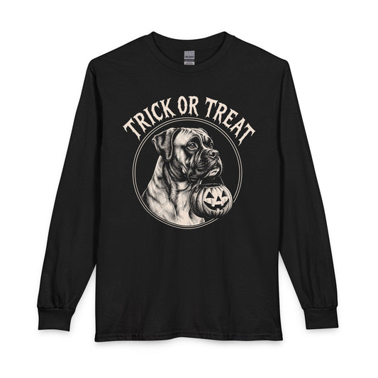 Boxer Trick or Treat Halloween Long Sleeve