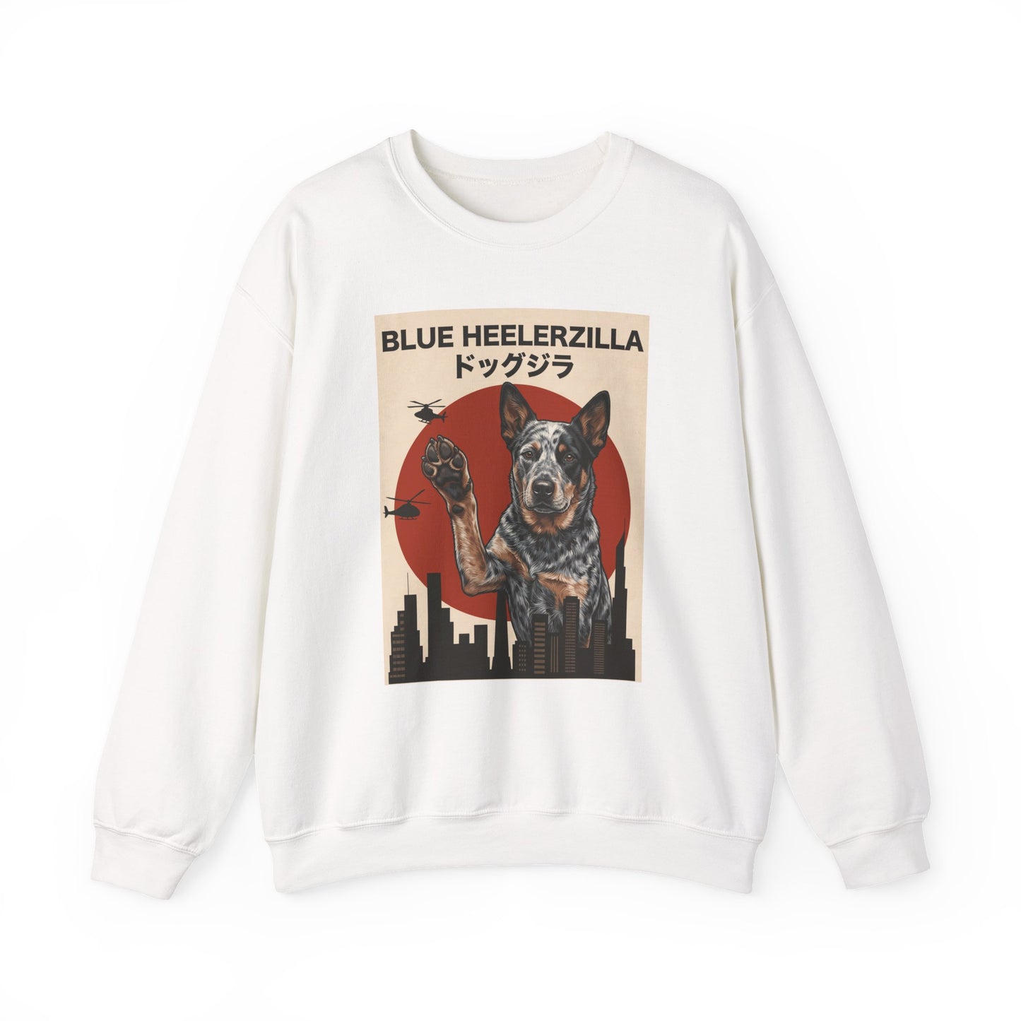 Blue Heeler Heelerzilla Crewneck Sweatshirt