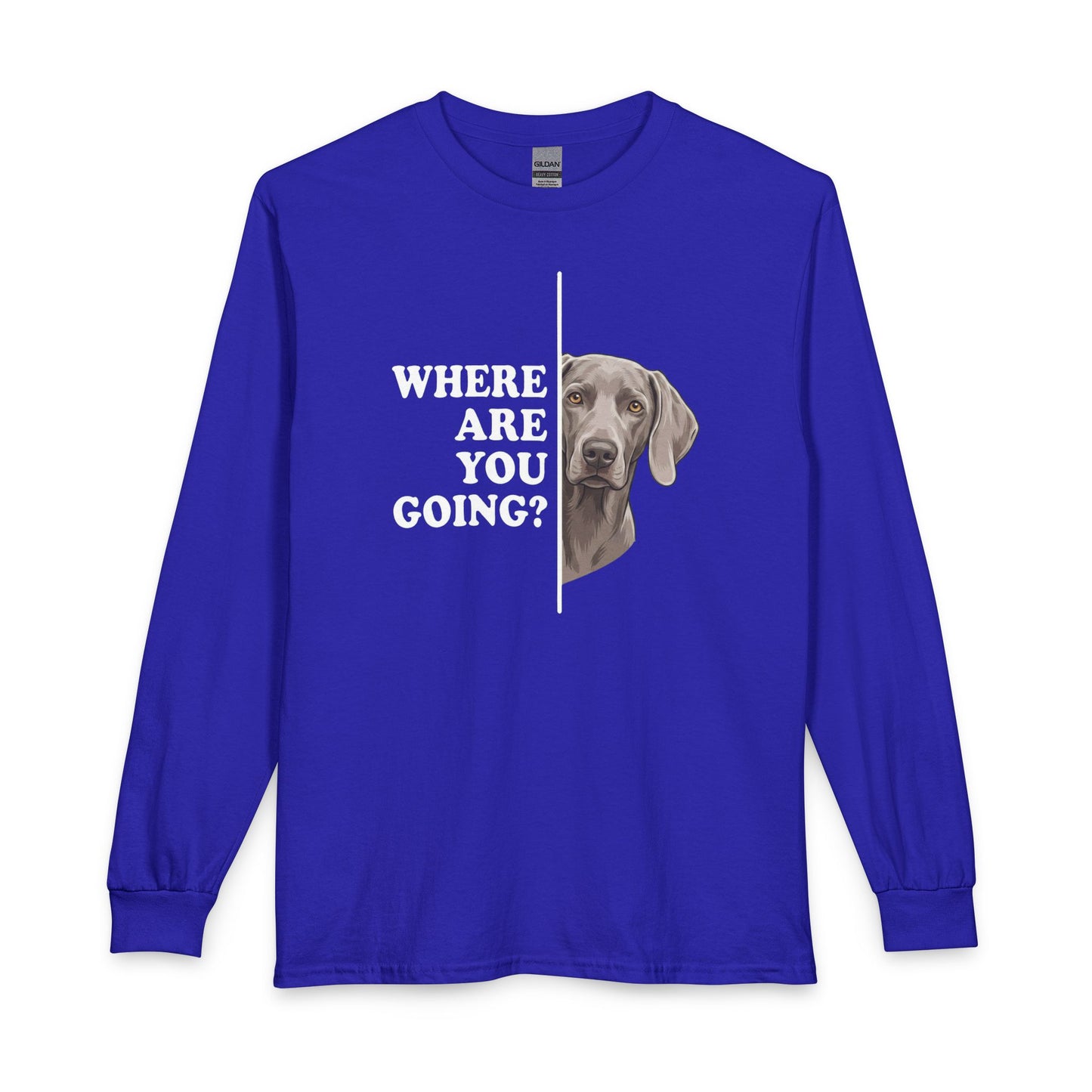 Weimaraner Following Long Sleeve Royal