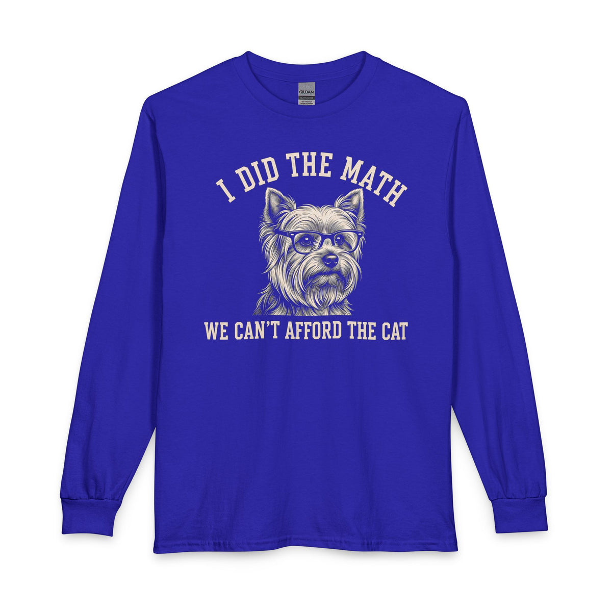 Yorkshire Terrier I Did The Math Long Sleeve Royal