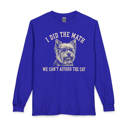 Yorkshire Terrier I Did The Math Long Sleeve Royal